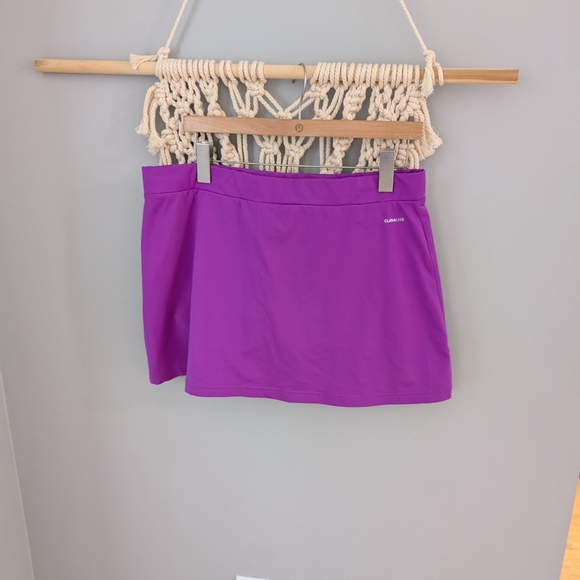 2/$20 adidas Women's Purple Shorts Skort Skirt XL - Picture 2 of 6